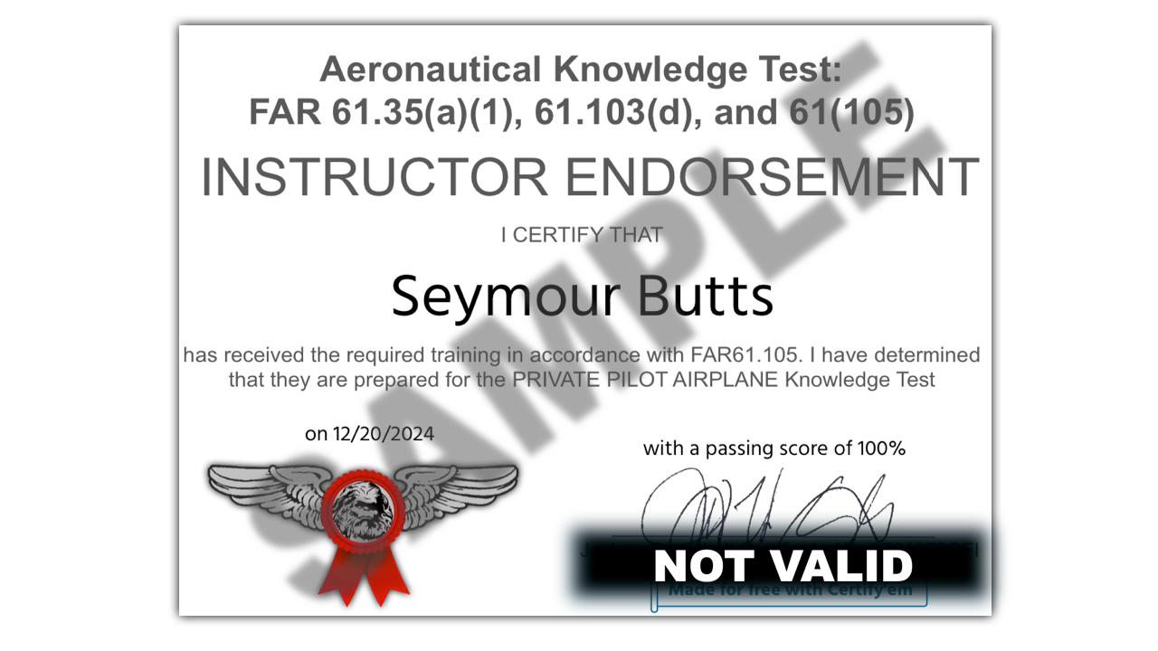 Affordable Online Private Pilot Ground School | FAA Written Exam Prep & Endorsement