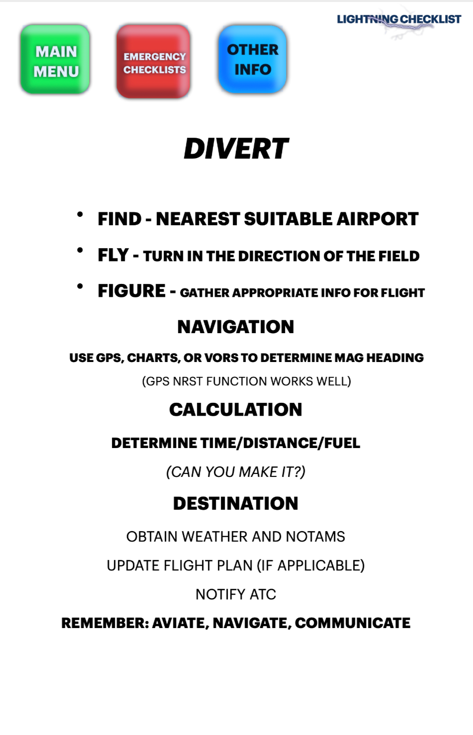 The Lightning Checklist (The Digital Checklist of the Future)