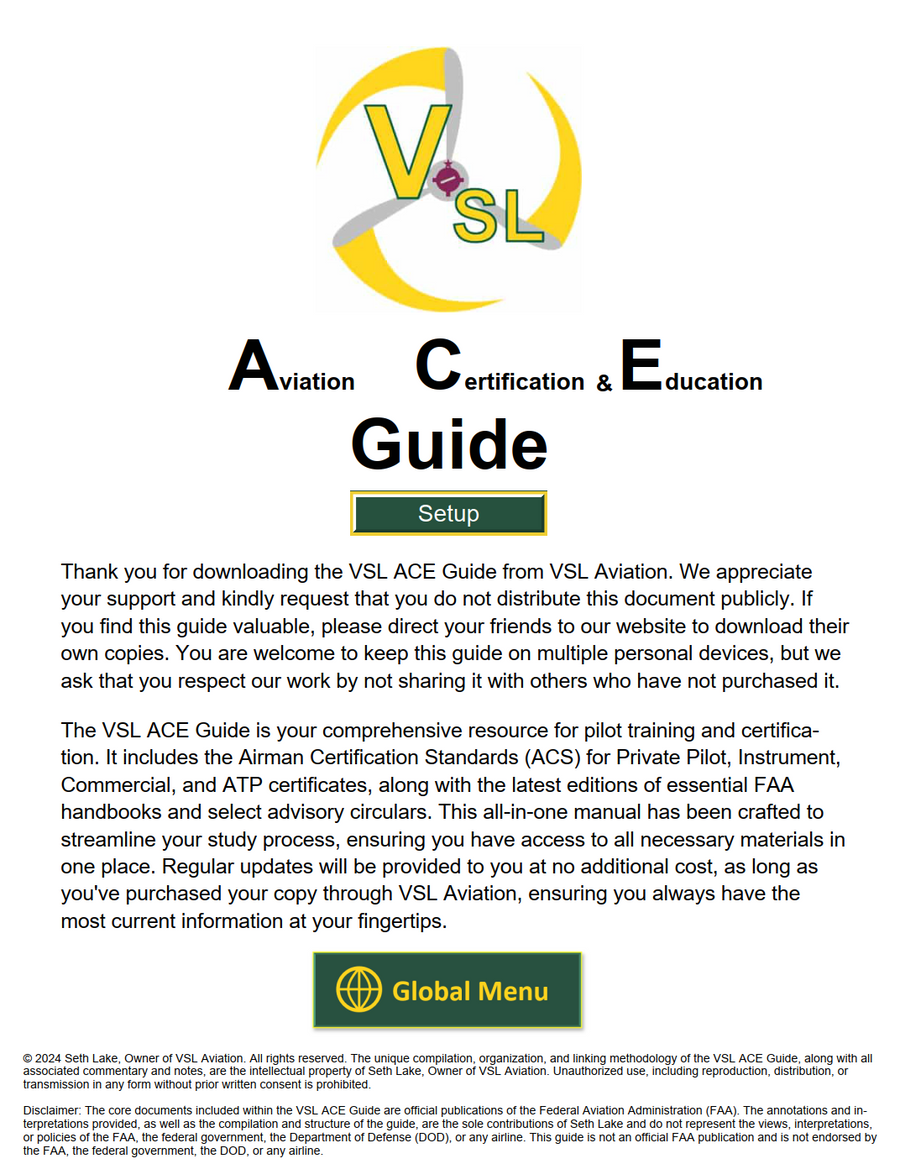 VSL ACE Guide Demo - Free Preview of the All-In-One Pilot Training Resource