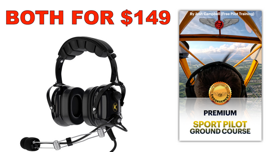 $149 Sport Pilot Ground Course & Headset Bundle