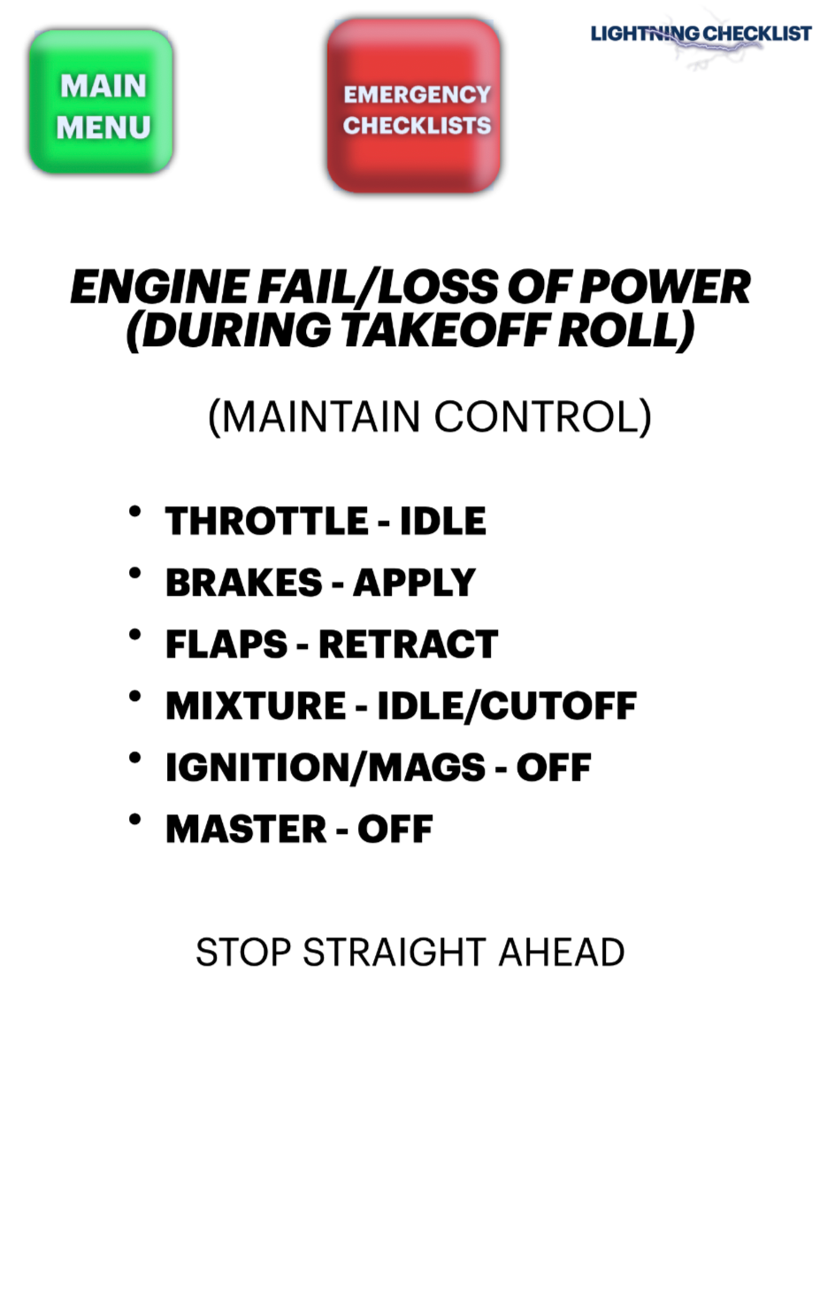 The Lightning Checklist (The Digital Checklist of the Future)